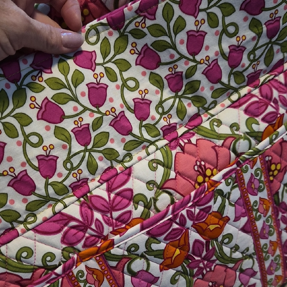 Vera Bradley Floral Pink Quilted Weekender Bag - Picture 3 of 8